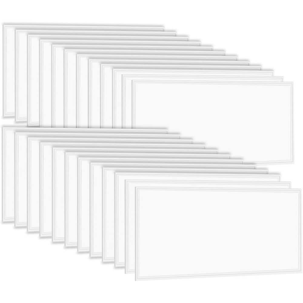 2 ft. x 4 ft. 7800 Lumens Integrated LED Panel Light 5000K White Commercial LED Drop Ceiling Light Fixture (24-Pieces) price history on PriceWatchPro