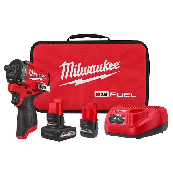 Milwaukee M12 FUEL 1/4" Stubby Impact Wrench (2552-20) – Bare Tool, Compact Power For Tight Spots