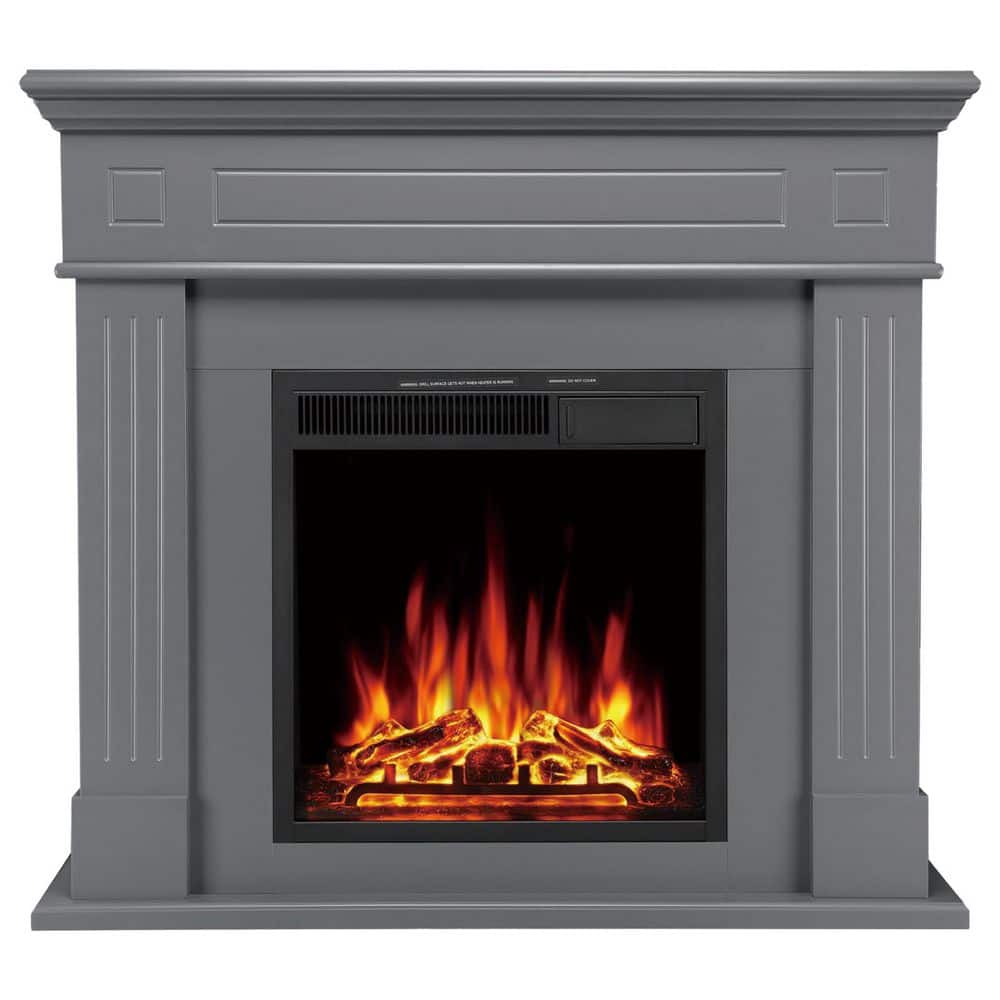 43 in. Freestanding Electric Fireplace in Grey price history on PriceWatchPro