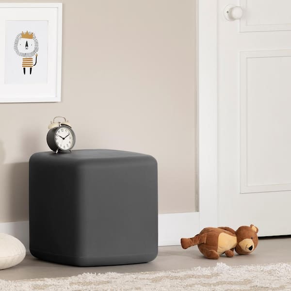 South Shore Sweedi Dark Gray 16 in. Nightstand