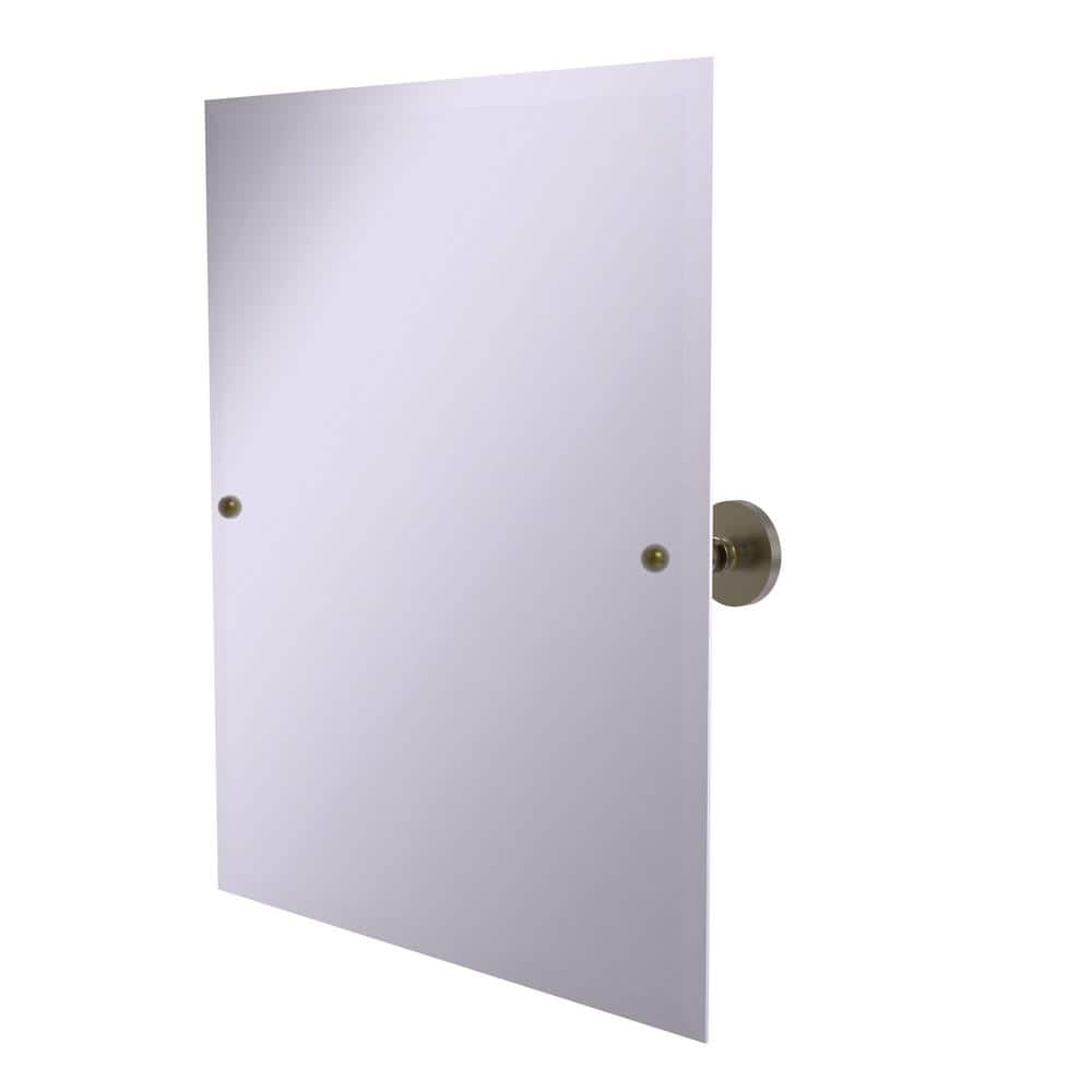 Prestige Skyline Collection Frameless Rectangular Tilt Mirror with Beveled Edge in Antique Brass price history on PriceWatchPro