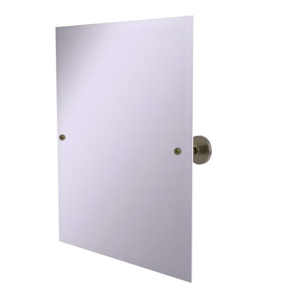 Allied Brass Prestige Skyline Collection Frameless Rectangular Tilt Mirror with Beveled Edge in Antique Brass