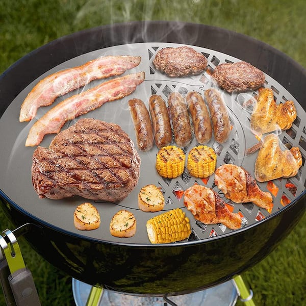 Hitechluxe 22 Griddle and Grate Combo Kit Cooking for Weber