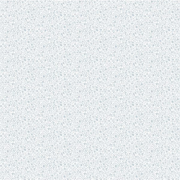 Unbranded Blue Little Explorers 2 Tiny Botanical Flowers Matte Finish Non-Pasted Non-Woven Wallpaper Sample