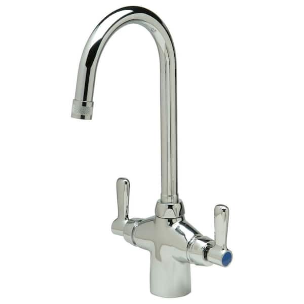 Zurn Single Hole 2-Handle Laboratory Faucet in Chrome