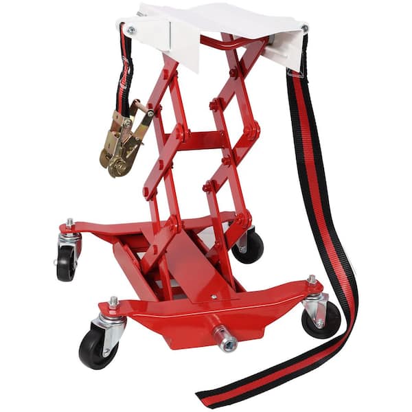Sudzendf Red Steel 450 lbs. Capacity Low Lift Transmission Jack