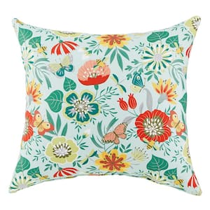 18 in. x 18 in. Marney Sprout Square Outdoor Throw Pillow