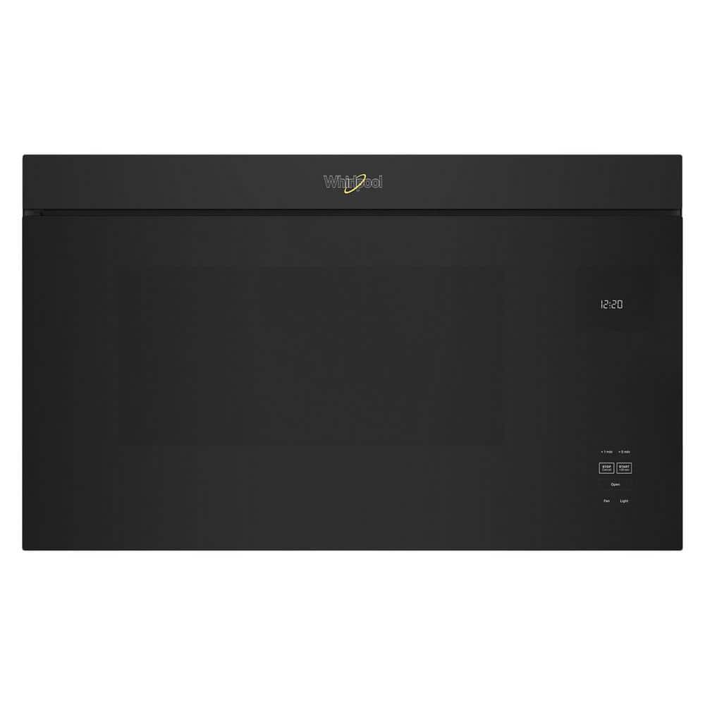 Whirlpool 30 in. 1.1 cu. ft. Over-the-Range Microwave in Black with Turntable Free Design
