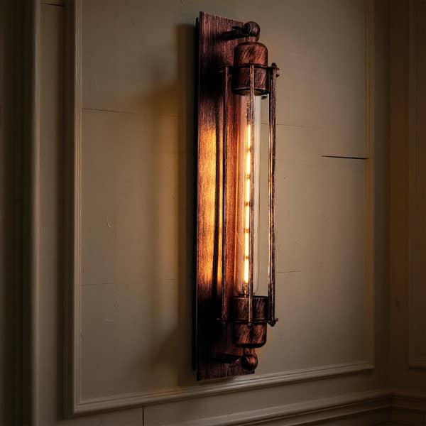3.54 in. 1-Light Rustic Indoor Wall Sconce, Industrial American E26 Wall Lamp for Barbershop, Lounge, or Hallway