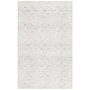 Ebony Ivory/Gray Doormat 3 ft. x 5 ft. Geometric Area Rug