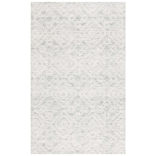 SAFAVIEH Ebony Ivory/Gray 4 ft. x 6 ft. Geometric Area Rug