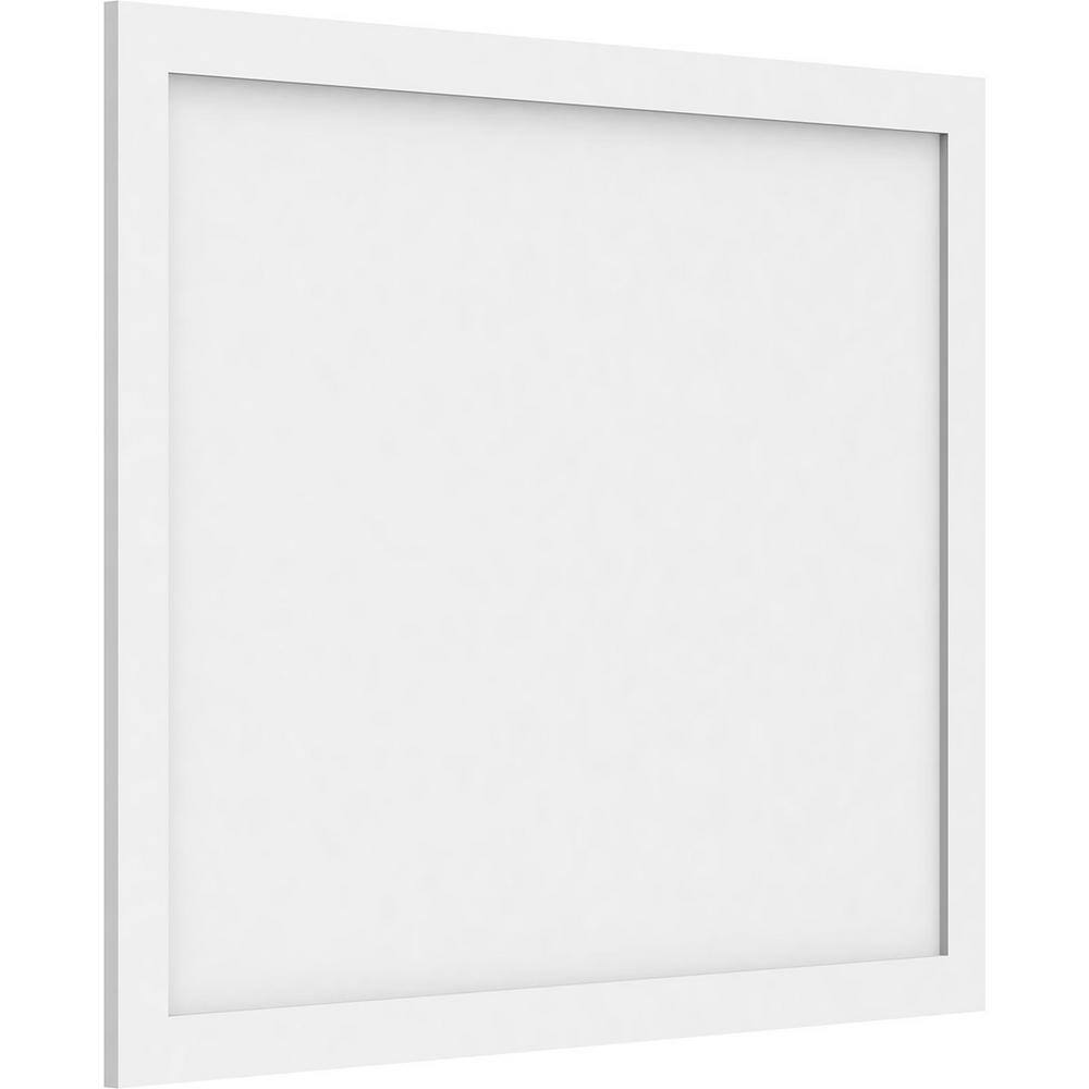 Ekena Millwork 5/8 in. x 3 ft. x 2-2/3 ft. Cornell Flat Panel White PVC ...