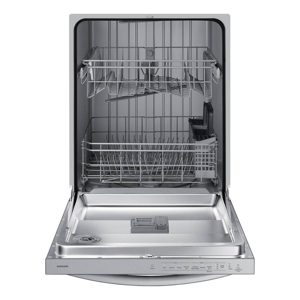 24" Stainless Steel Built-In Top Control Dishwasher with Adjustable Rack