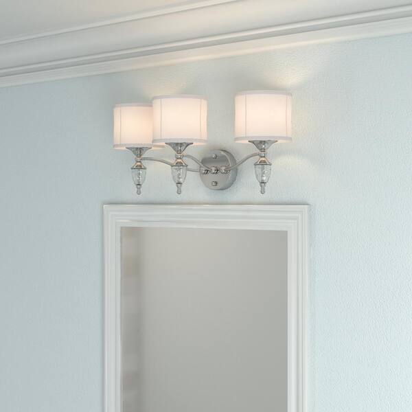 Hampton Bay Waterton 3-Light Chrome 