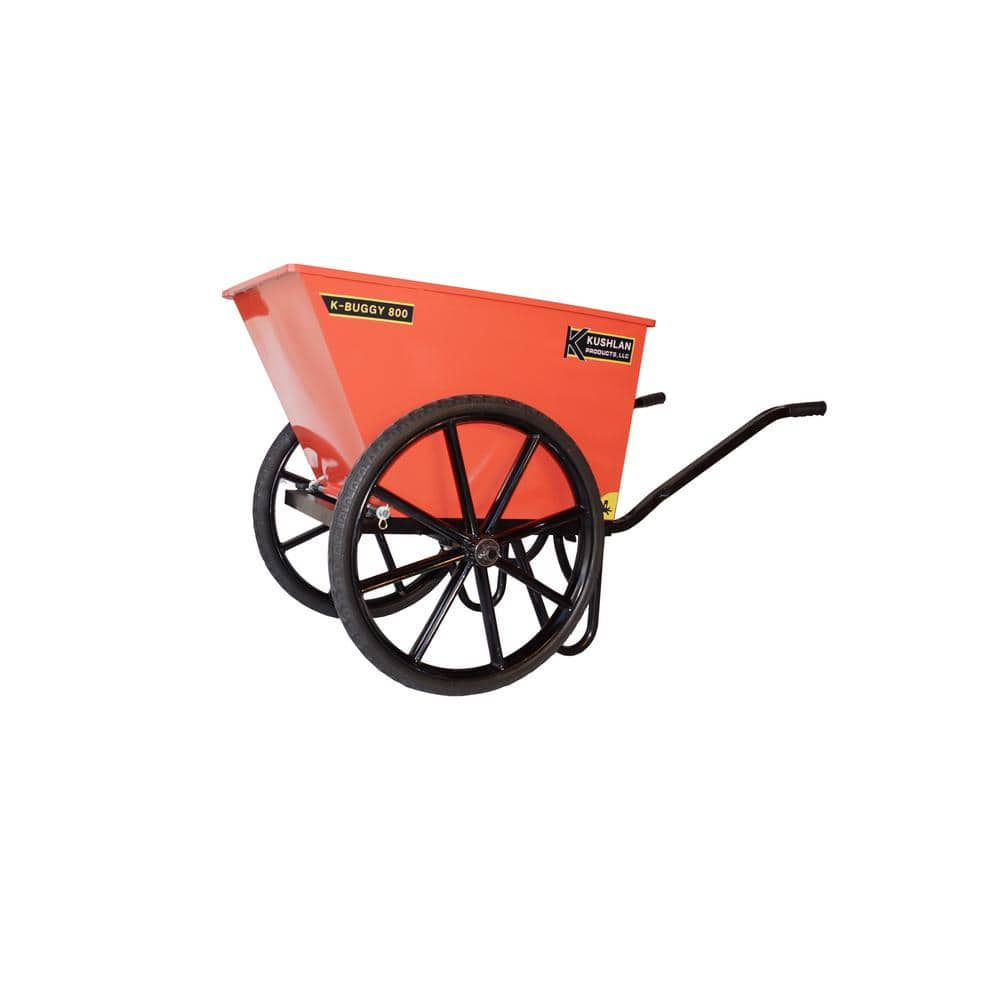 KUSHLAN 8.0 cu. ft. Steel Bucket Concrete Buggy K-B800 - The Home Depot