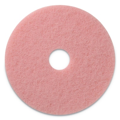 Remover Burnishing Pads, 27 in. Dia, Pink, (2-Carton)