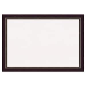 Signore Bronze Wood White Corkboard 40 in. x 28 in. Bulletin Board Memo Board