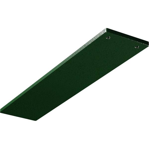 Ekena Millwork 0.25 in. x 3 in. x 14 in. Steel Hammered Deep Green Logan Bracket