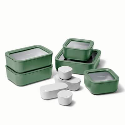 LEXI HOME Durable 16-Piece Glass Meal Prep Food Containers with Snap Lock  Lids MW3637 - The Home Depot