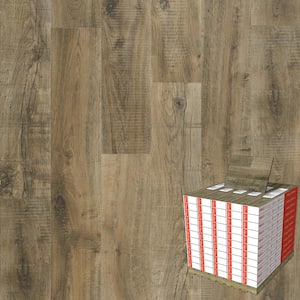 Outlast+ Tanned Walters Oak 12mm T x 7.48 in. W Waterproof Laminate Wood Flooring (1079.65 sq. ft./pallet)