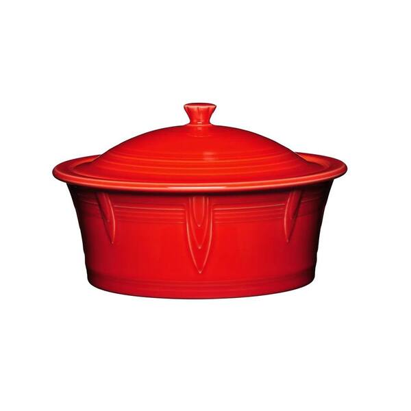 Fiesta 90 oz. Scarlet Large Covered Casserole with Lid