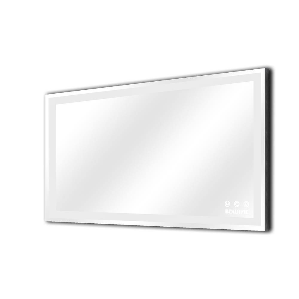 Aosspy Beted 48 In W X 24 In H Rectangular Aluminium Framed Dimmable 