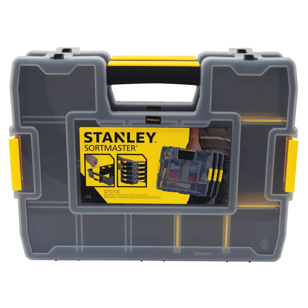 Stanley SortMaster Junior 14 Parts Organiser Tool/Screw Storage Case/Box 197483 
