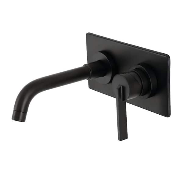 Kingston Brass Continental Single-HandleWall-Mount Bathroom Faucets in Oil Rubbed Bronze