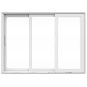 V4500 Multi-Slide 105 in. x 80 in. Left-Hand Low-E White Vinyl 3-Panel Prehung Patio Door