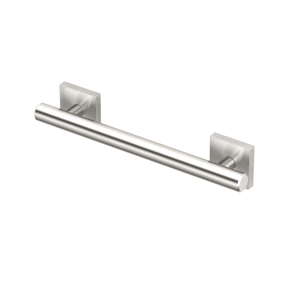 Gatco Elevate 12 in. Grab Bar in Satin Nickel 950 - The Home Depot