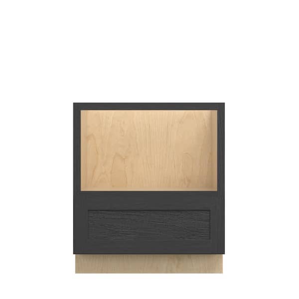 Kunal Kitchens Jamestown Recessed 30 in. W x 34.5 in. H x 24 in. D in Espresso Plywood Assembled Microwave Base Cabinet