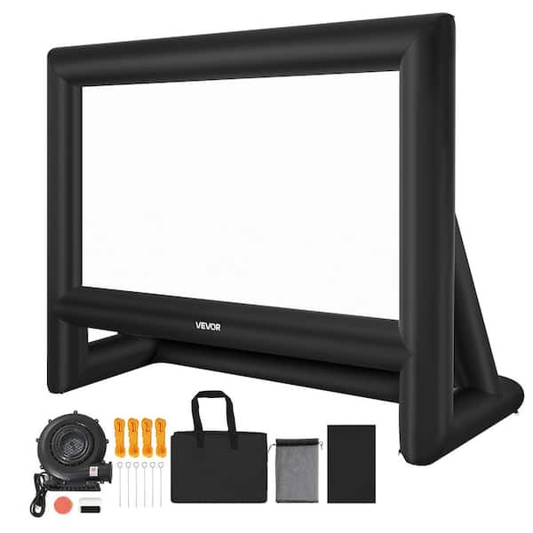 180 in. Inflatable Movie Screen, Inflatable Projector Screen with Portable Storage Bag 16:9 Easy Set Up Movie Projection