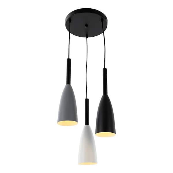 OUKANING 3-Light Black Modern Kitchen...