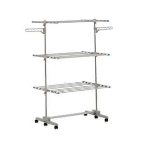 57 1/2 in. x 55 in. 3-Tier Foldable Clothes Drying Rack