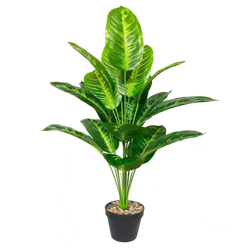 押上PLANTS Afoxsos 19.7 in. 1-Pack Artificial Green Tropical Bird of Paradise