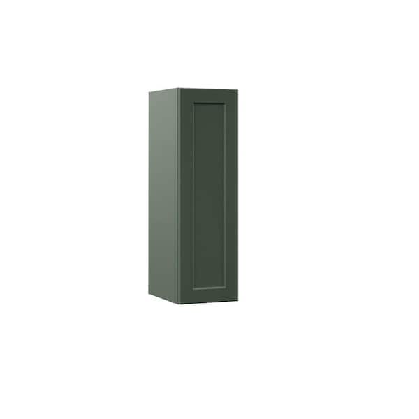 Hampton Bay Designer Series Melvern 9 in. W 12 in. D 30 in. H Assembled Shaker Wall Kitchen Cabinet in Forest