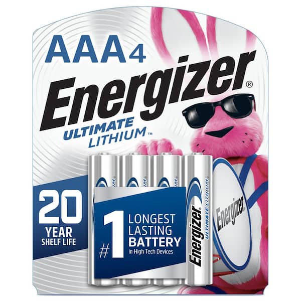 Energizer Ultimate Lithium AAA Batteries (4-Pack), Lithium Batteries L92SBP-4 - The Home Depot