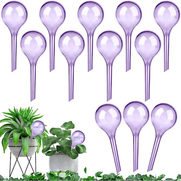 Unbranded Purple Small Plant Watering Balls, Self Waterer Watering System for Indoor and Outdoor Plants (12-Pack)