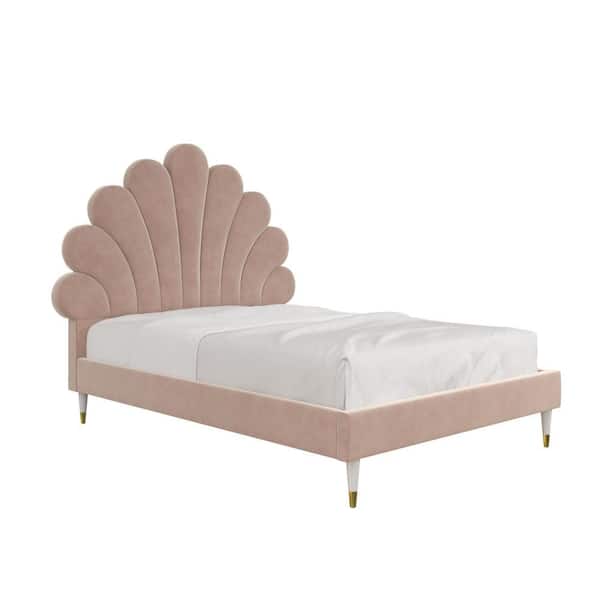 Little Seeds Monarch Hill Pink Upholstered Poppy Full Size Bed Frame