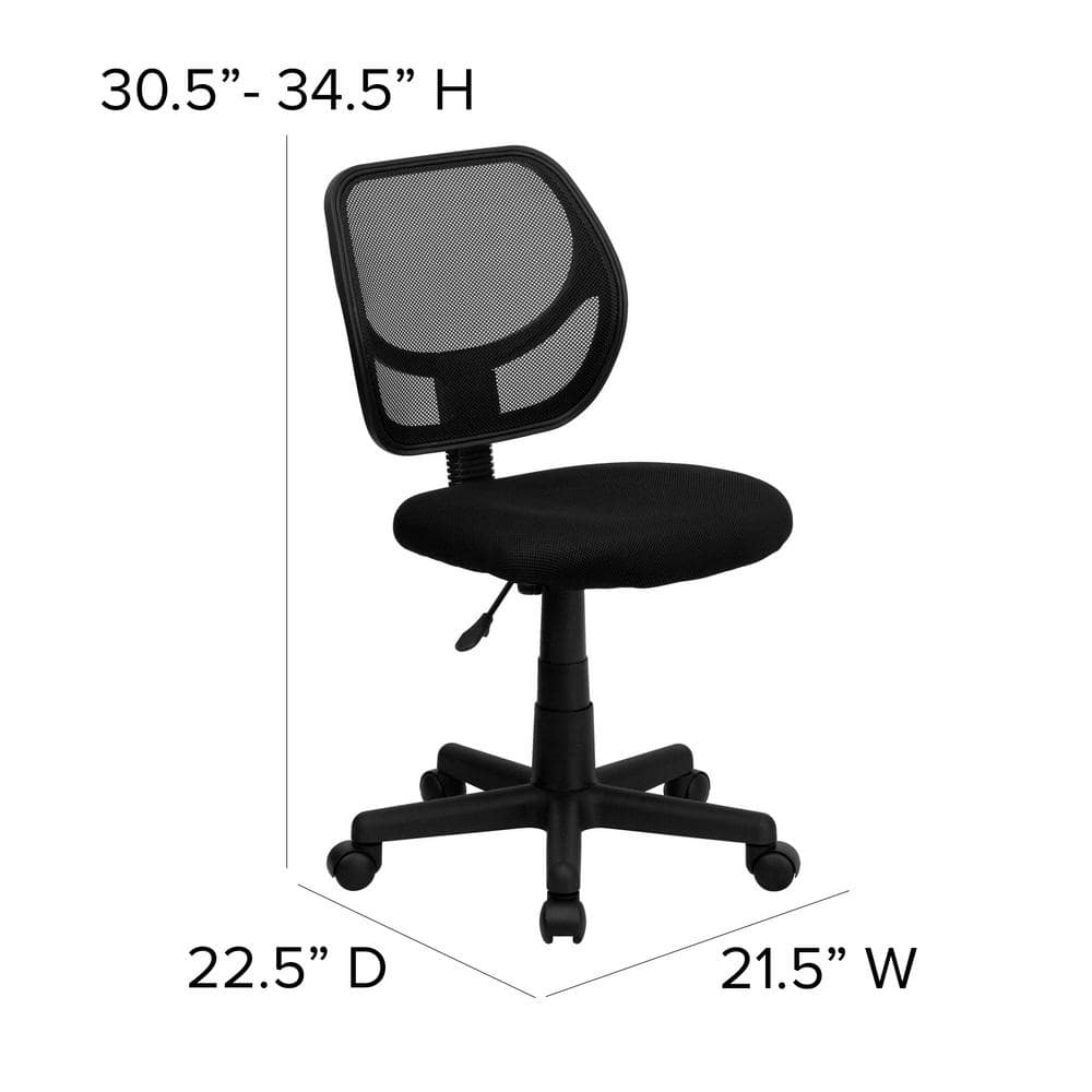ErgoFlex 360 Black Mesh Swivel Mid-Back Task Chair