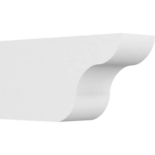 Ekena Millwork 6 in. x 10 in. x 20 in. Standard Carmel Architectural Grade PVC Rafter Tail Brace