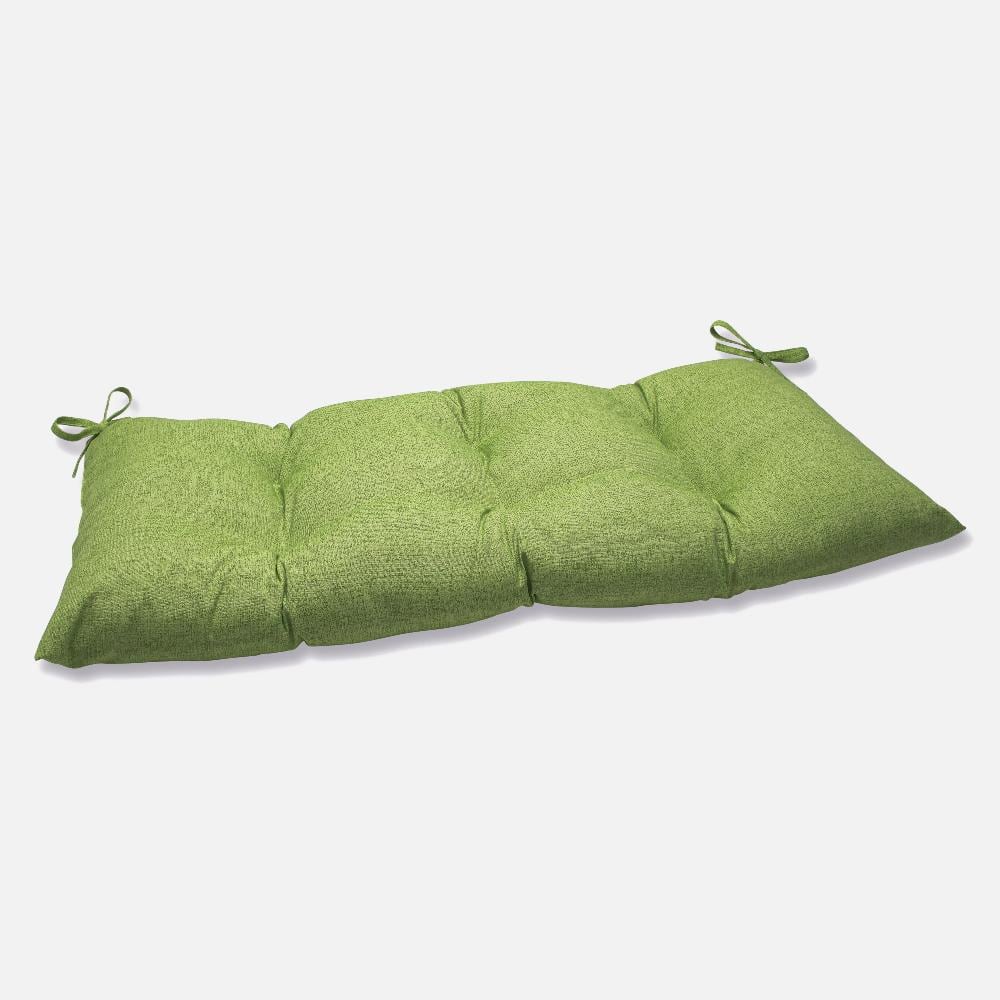 Pillow Perfect Solid Rectangular Outdoor Bench Cushion in Green 451695 The Home Depot