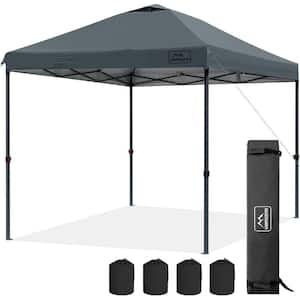 New black Automatic Umbrella10'x10' Commercial Heavy Duty Pop Up store Canopy