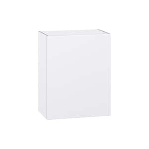 Fairhope Bright White Slab Assembled Wall Kitchen Cabinet (24 in. W x 30 in. H x 14 in. D)