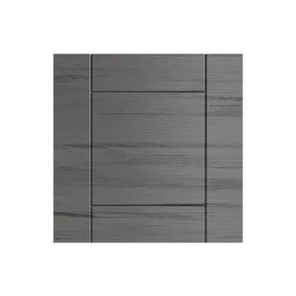 WeatherStrong Sanibel 13 in. W x 0.75 in. D x 13 in. H Gray Cabinet Door Sample Dark Ash Matte