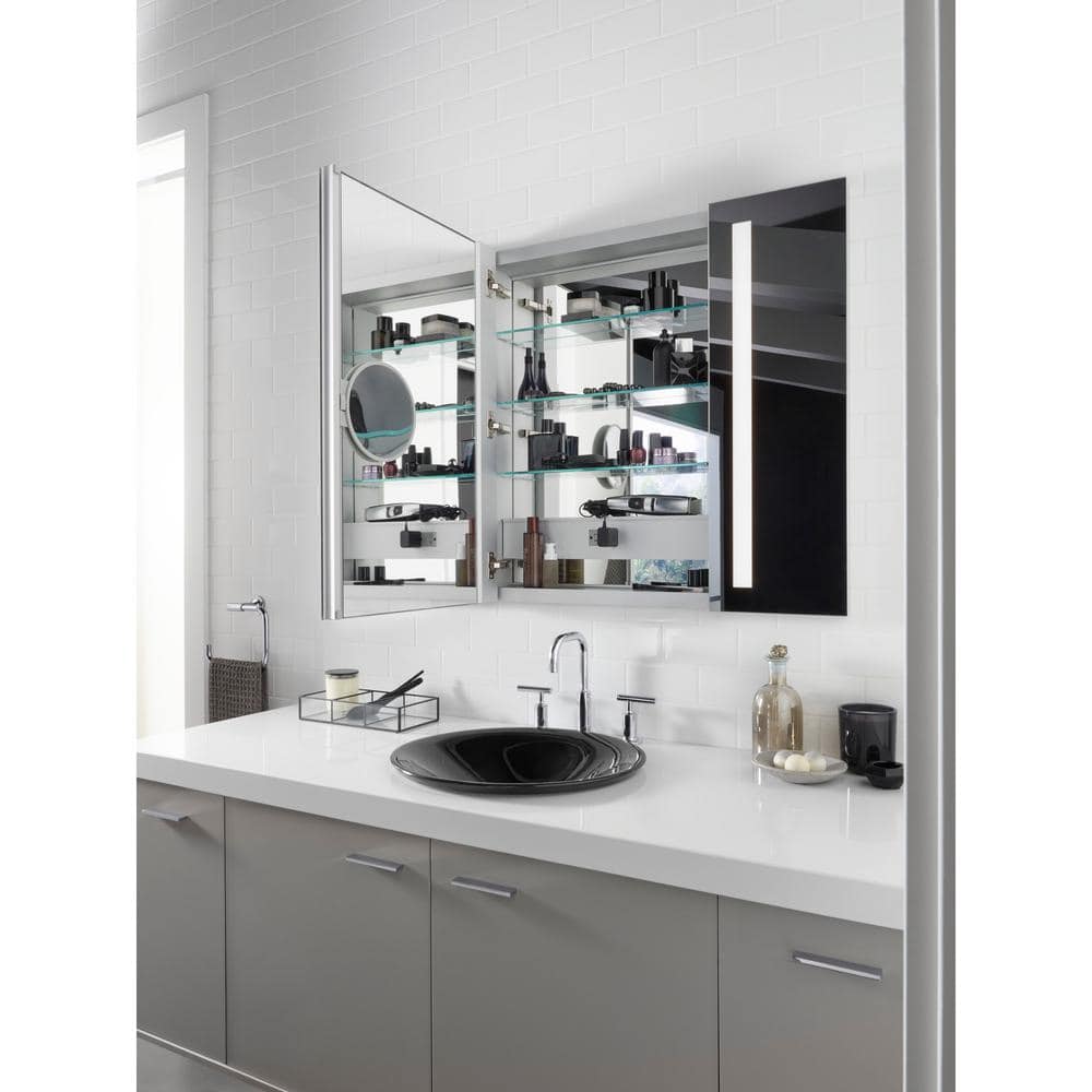 Verdera 40" Aluminum LED Lighted Medicine Cabinet