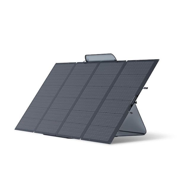 EcoFlow 400-Watt Monocrystalline Silicon Portable Solar Panel with 48-Volt Output for Power Station/Generator, IP68