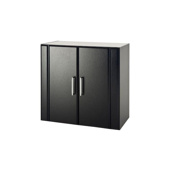 ClosetMaid 12.25 in. D x 24 in. W x 24 in. H 2-Door Wall Cabinet Laminate Closet System in Black