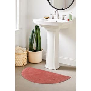 Waterford Collection 100% Cotton Tufted Bath Rug, 17 x 30 Slice Rug, Coral