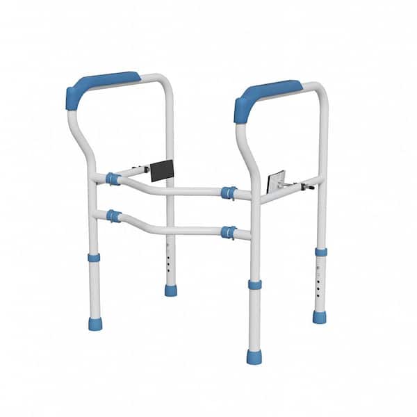 21 5/8 in. to 24 in. W x 25 5/8 to 30 5/16 in. L Adjustable Height and Width Toilet Safety Rail